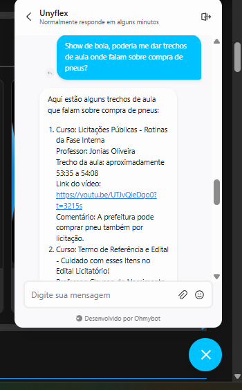 Passo 4 - Pedindo links